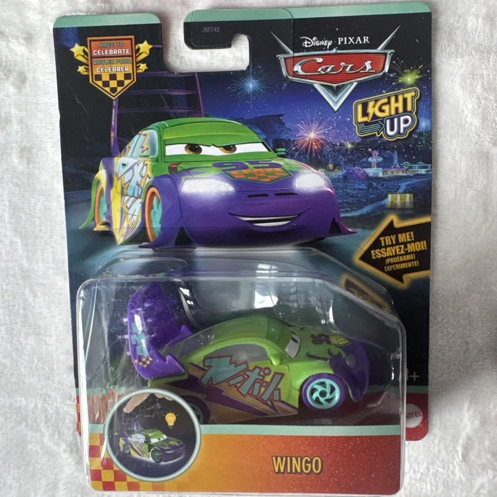 2026 Disney Pixar Cars Race To Celebrate Light Up Complete Set of 6